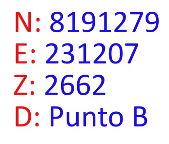 Punto de referencia, coordenadas