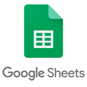 Logotipo del programa de hoja de cálculo Google Sheets