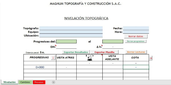 Imagen de la representación para calculo en Excel