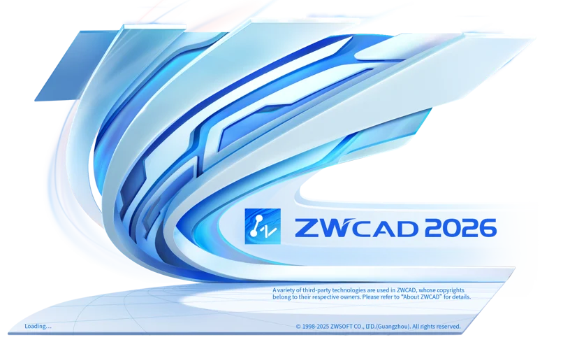 Logotipo del software ZWCAD para dibujo técnico